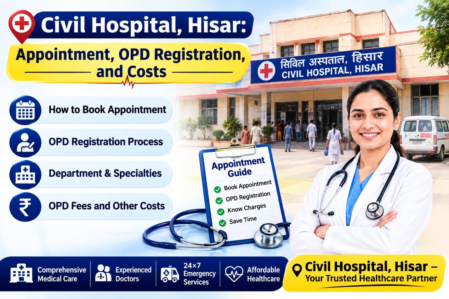 Civil Hospital, Hisar: Appointment, OPD Registration, and Costs Civil Hospital, Hisar: Appointment, OPD Registration, and Costs