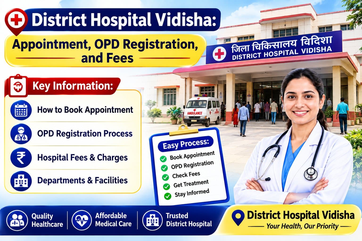 District Hospital Vidisha: Appointment, OPD Registration, and Fees District Hospital Vidisha: Appointment, OPD Registration, and Fees