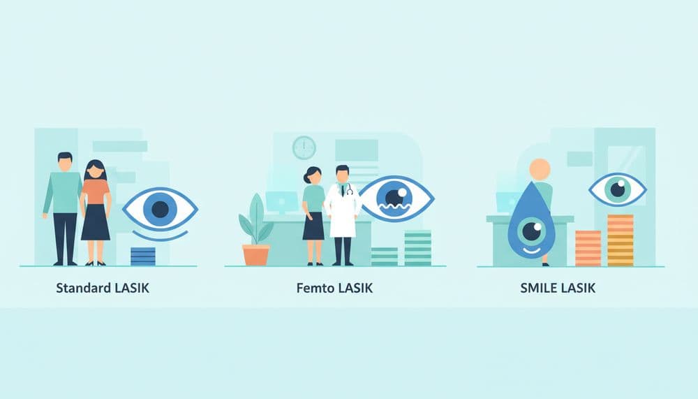LASIK Cost Comparison: Standard vs Femto vs SMILE LASIK Cost Comparison: Standard vs Femto vs SMILE