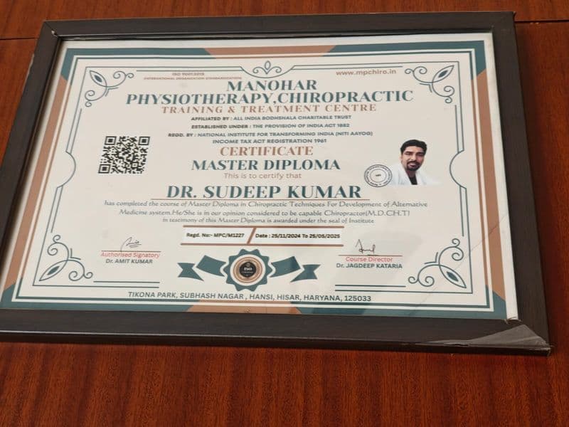 Dr Sudeep - Certificate 2 Dr Sudeep - Certificate 2