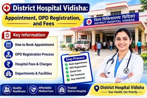 District Hospital Vidisha: Appointment, OPD Registration, and Fees District Hospital Vidisha: Appointment, OPD Registration, and Fees