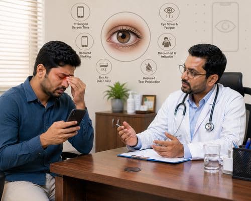 Why Do Eyes Feel Dry After Using Mobile?