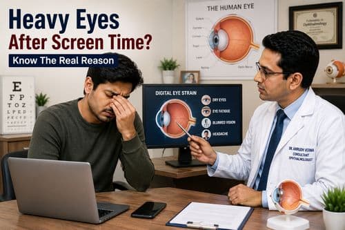 Why Do Eyes Feel Heavy After Screen Time? Causes, Symptoms and Prevention Tips